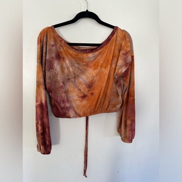 Ellie & Kate tie dye crop tops and pants set size L - Picture 3 of 11